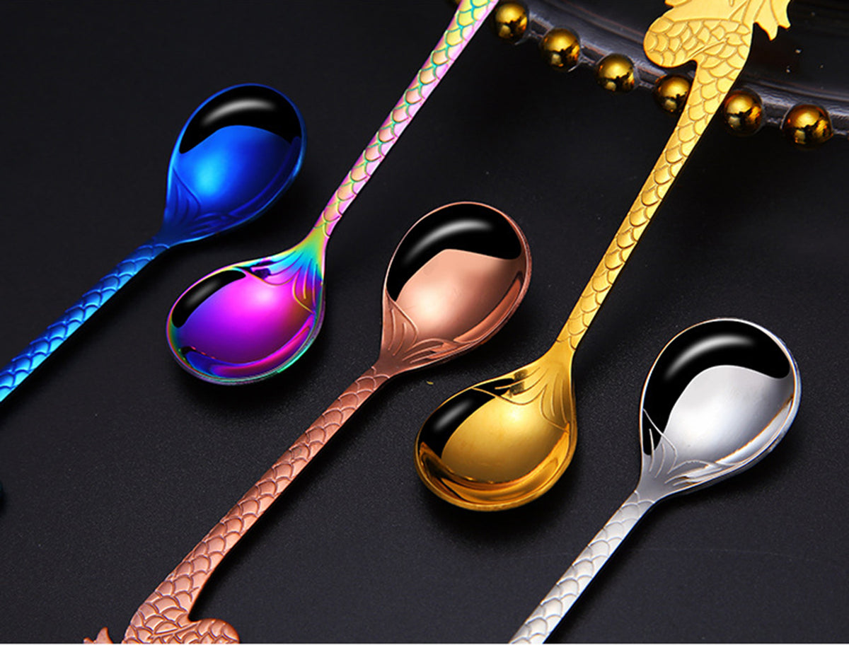 Mermaid Coffee Spoon Stainless Steel Hanging Spoon