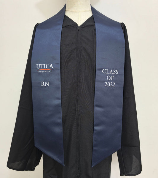 60" L Custom Embroidered Adult College Unisex Graduation Stole