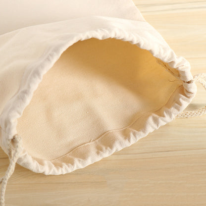 Custom 15.8" X 15.8" 8 Oz Cotton Canvas Cloth Drawstring Bags Jewelry Wedding Candy Gift Bags