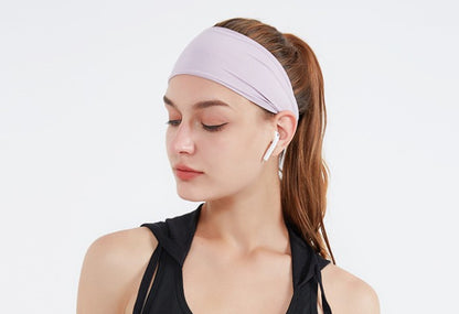 Wide Headband Stretchy Sweat Wicking Headband Hair Wrap