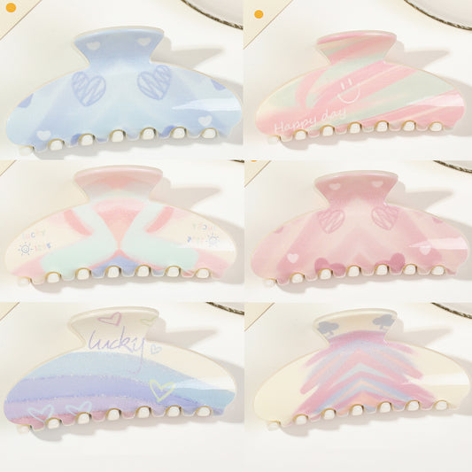 Full Color Printing Hair Claw Clips