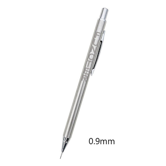 Stainless Steel Shinny Surface Mechanical Pencil 0.9 mm Pencil Lead
