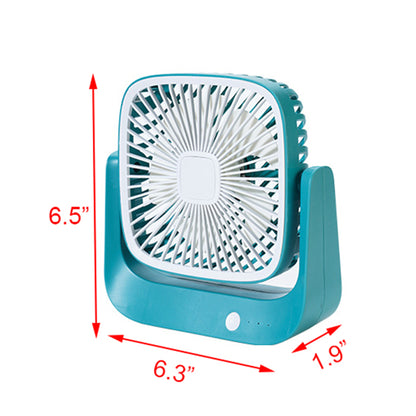Portable Rechargeable Desktop Mini Table Handheld Fan-Size S