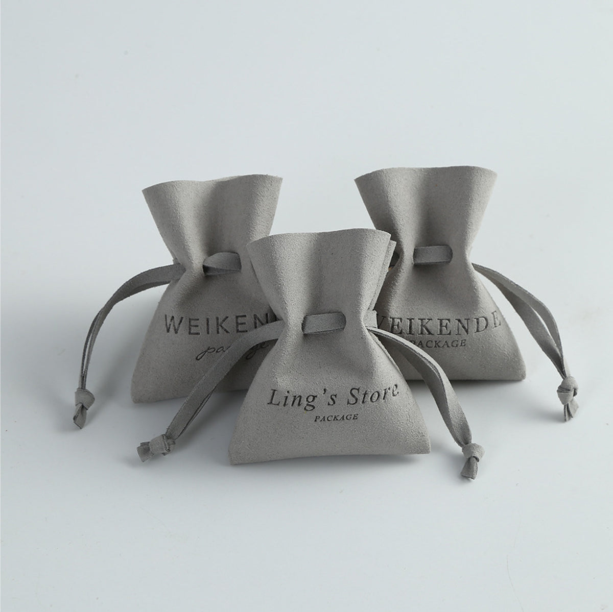 3.2" Microfiber Jewelry Pouch Jewelry Bag Package Bag Small Gift Bag Drawstring Bag for Earring