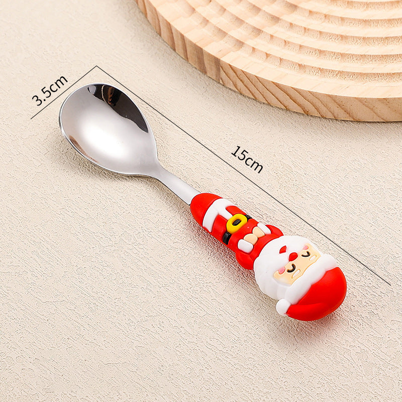 Stainless Steel Christmas Tableware 4 Piece Stainless Steel Flatware