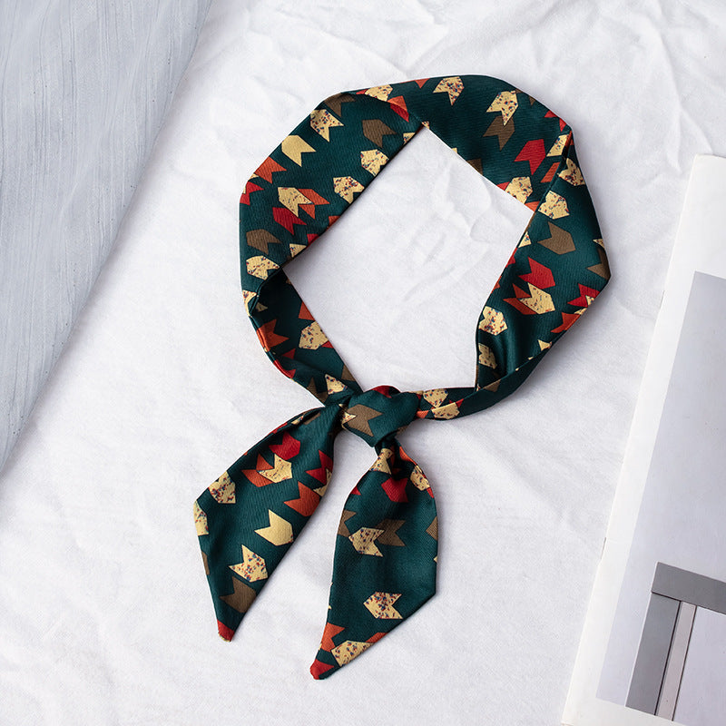 35" x 2" Full Custom Neckerchief Long Hair Ribbon Scarf Hairband Handbag Wrap Scarf Neck Tie #40