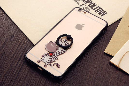 Zebra Phone Case w/Finger Buckle For Smart Phone
