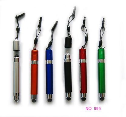 3-In-1 Ballpoint Pen w/Stylus & Roll Banner