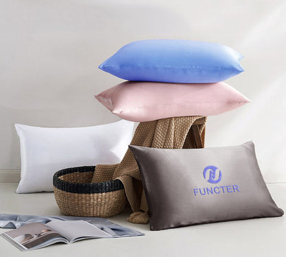 20 x 30" Premium 19 Momme Square 100% Mulberry Silk Throw Pillowcase With Hidden Zipper