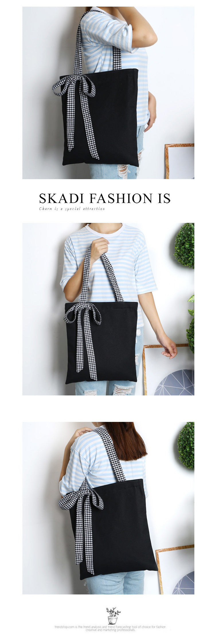12 oz Canvas Grocery Shopping Tote Bag Single Shoulder Bag Daily Casual Bag For Students