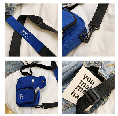 16 oz Canvas Mini Crossbody Bag Single Shoulder Bag Daily Cell Phone Purse Bag Stadium Approved Bag