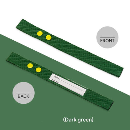 Cotton Luggage Strap Travel ID Tag Bag Claim Tag Airline Bag Tag with Back Info Card