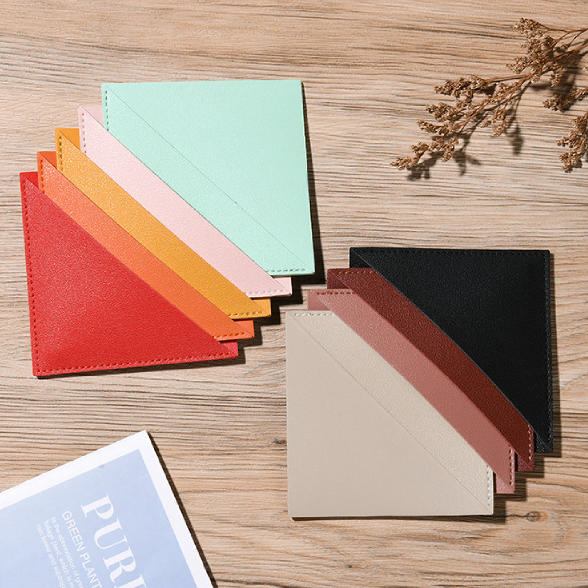 Leatherette Bookmark Large Square Page Corner for University, Library, Bookstore, School