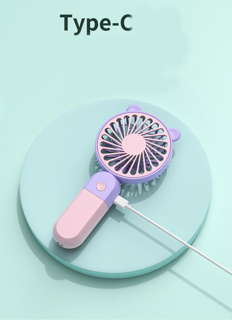 Mini Portable Handheld Fan Small USB Rechargeable Fan