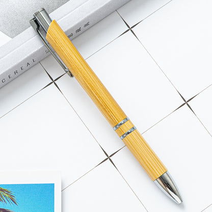 Bamboo Retractable Ballpoint Pen