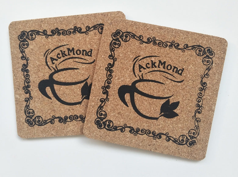 Custom Soft Square Wooden Cork Coaster