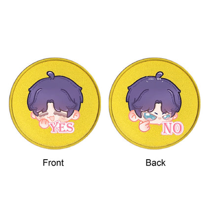 1.5" Metal Challenge Coin Yes Or No Decision Coin Full Color Printing Coin