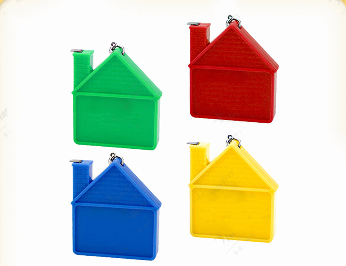 House Shape Handhold Tape Measure W/keychain