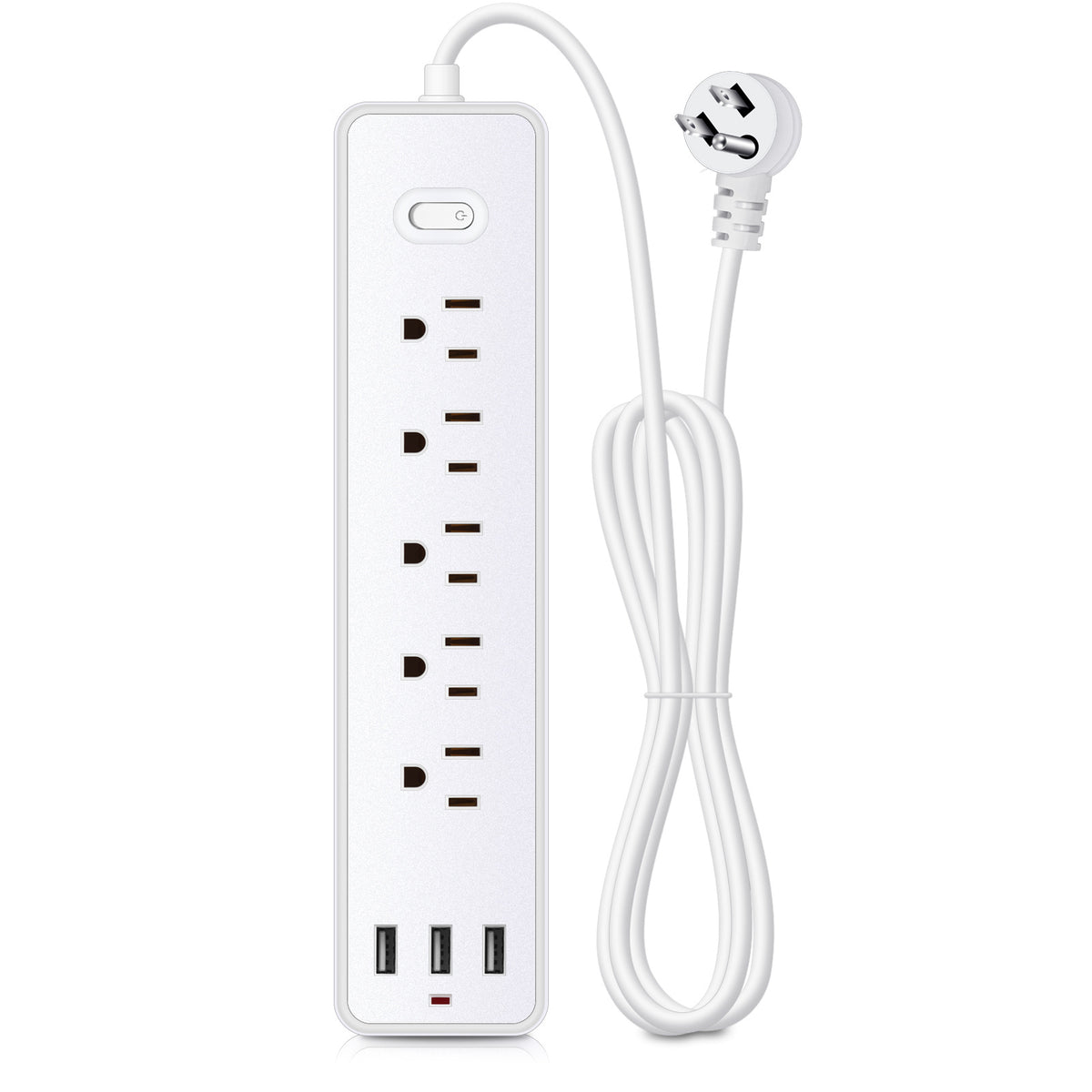 5 outlet power strip in 1.2 meters wired long with/without 3 USB port