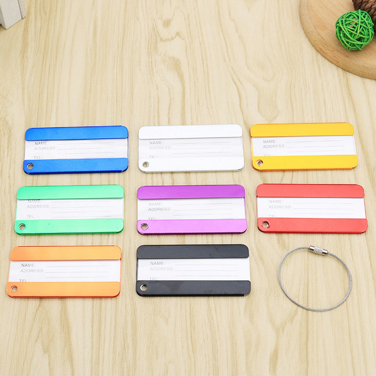 Aluminium Alloy Luggage Tag Baggage Identifier Tag