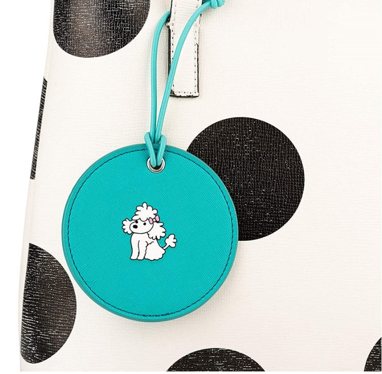 Round Shaped PU Leather Luggage Tag