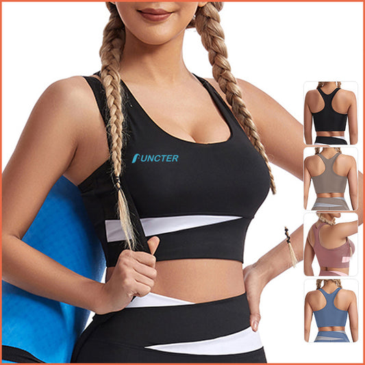 Padded Scoop Neck Workout Crop Tank Top