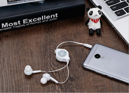 Running Sport Earphone Circular Telescopic In-Ear