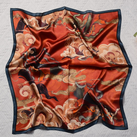 Custom 25" x 25" 100% Mulberry Silk Bandana Silk Satin Headband