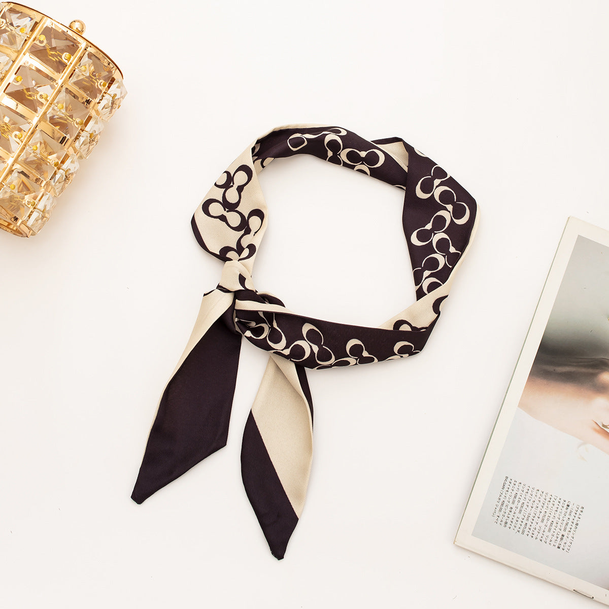 35" x 2" Full Custom Neckerchief Long Hair Ribbon Neck Scarf Handbag Wrap Scarf Neck Tie #24