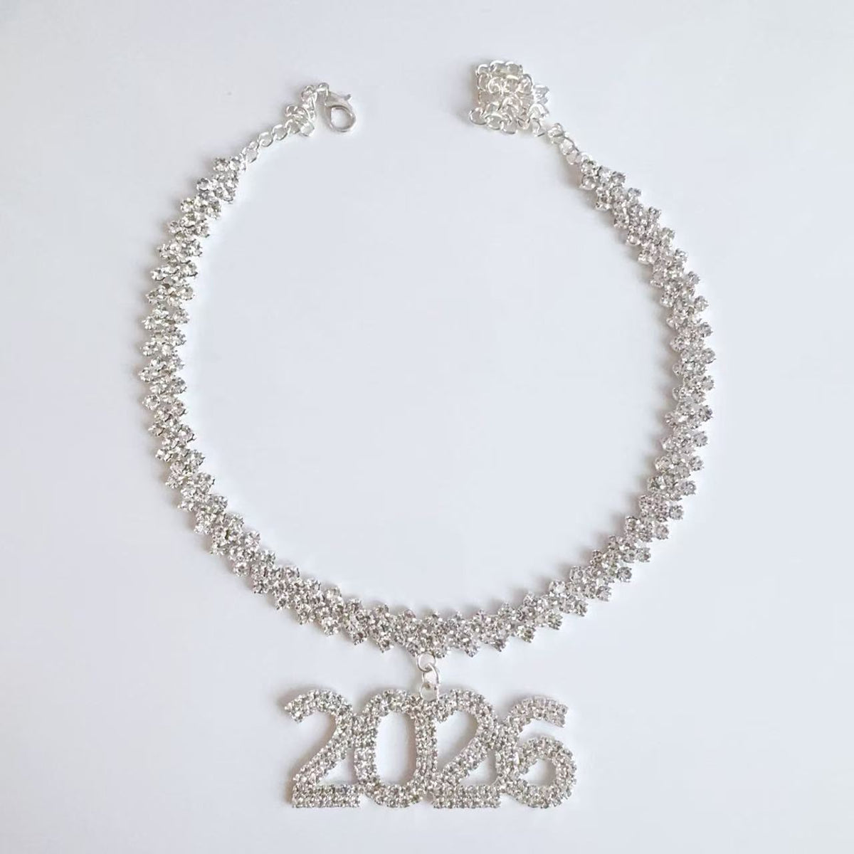 2026 Cuban Chain Rhinestone New Year Necklace