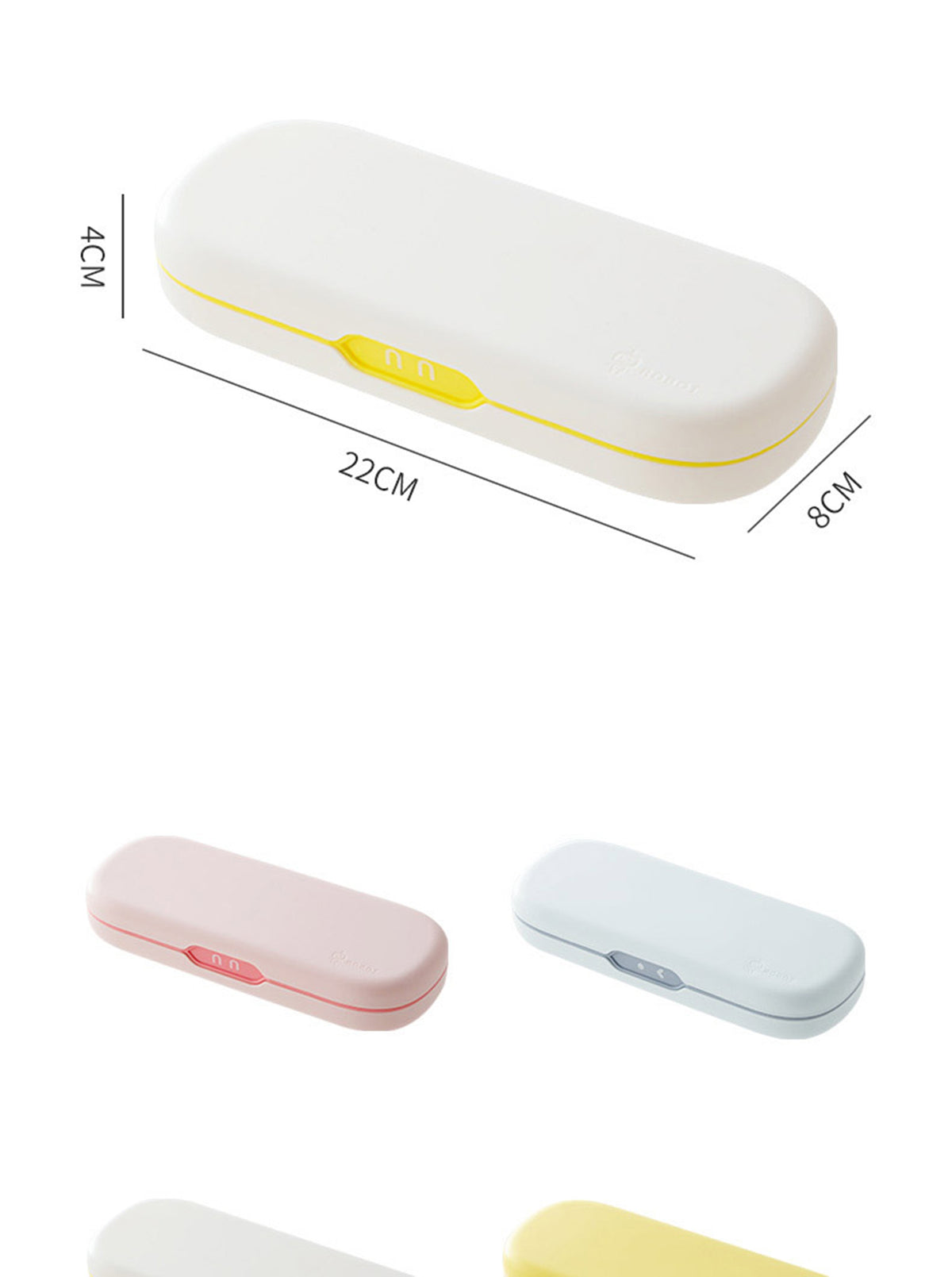 Plastic Pencil Case with Snap-Tight Lid Double Layer