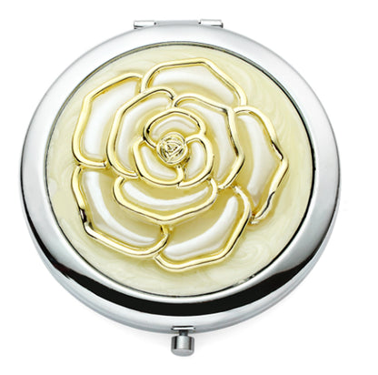 Flower Shape Compact Cosmetic Mirror Purse Mirror