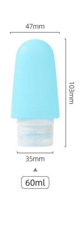 4 Pack Travel Bottles for Toiletries, 2oz Portable Refillable Liquid Containers W/Handle