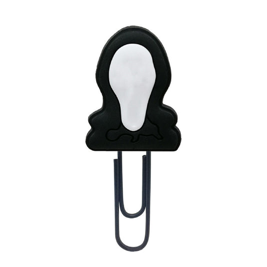 Ghost Paper Clip Halloween Bookmark Soft PVC Paper Clasp