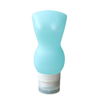 3.4 OZ Travel Split Bottles TSA Approved with Label Silicone BPA Free Refillable Cosmetic Container
