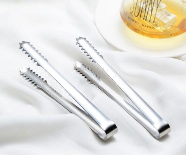 Kitchen Tool High-Grade Stainless Steel Ice Clip Sugar Cube Clip (Big)