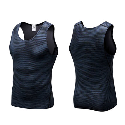 Men's Athletic Compression Body Shaper Vest Sport Base Layer