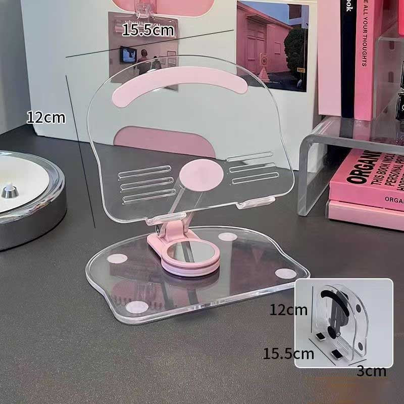 360 Acrylic Phone Stand Foldable Cell Phone Holder