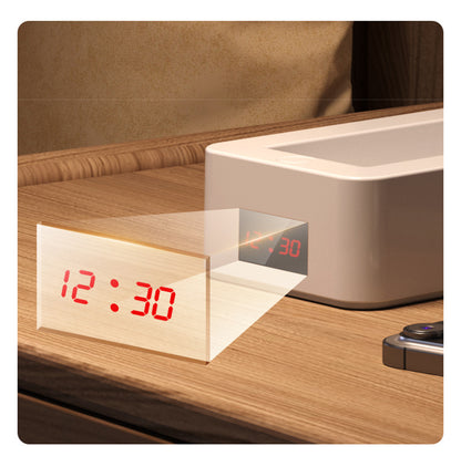 Eye Caring Dimmable Desk Lamp Time Display Foldable Night Light For Home Office With Power Bank