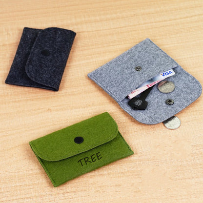Mini Small Felt Purse Organizer Handbag Pocketbook Handle Bag