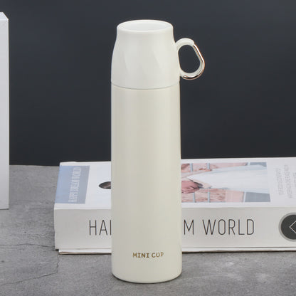16.9oz/500ML 304 Stainless Steel Insulated Water Bottle With Screw-on Lid Portable Vaccum Mug
