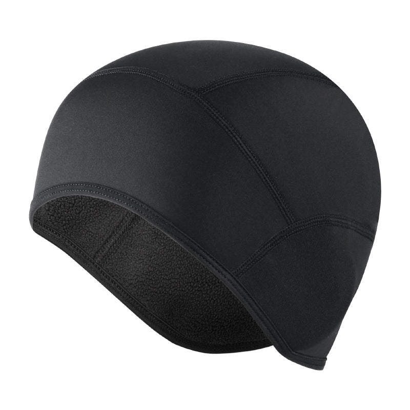 Winter Thermal Cap with Ear Cover Helmet Liner Fleece Skull Beanie for Skiing, Cycling Sports