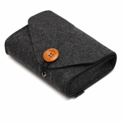 Mini Small Felt Purse Organizer Handbag Pocketbook Handle Bag