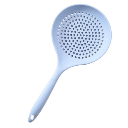 Silicone Large Slotted Spoon Cooking Skimmer Draining Strainer Spoon For Frying and Cooking
