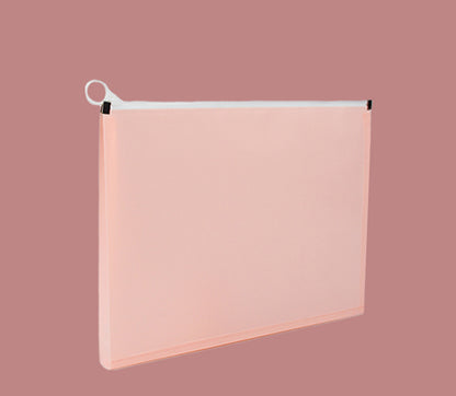 Colorful Zip Plastic Envelopes A4 Zipper Document Folder Letter File Folders Expanding Envelope