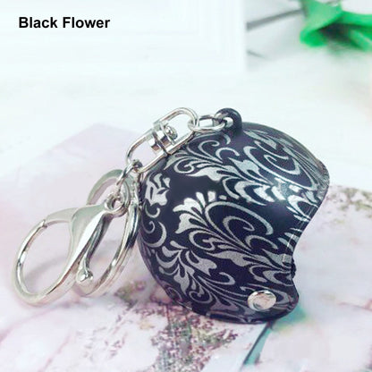 Custom Flower Motorcycle Helmet Keychain Phone Pendant Bag Keyring Bag Pendant Charm Accessories