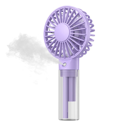 1800 mAh Portable Misting Fan Hand Held Small Personal Spray Fan W/Water Tank