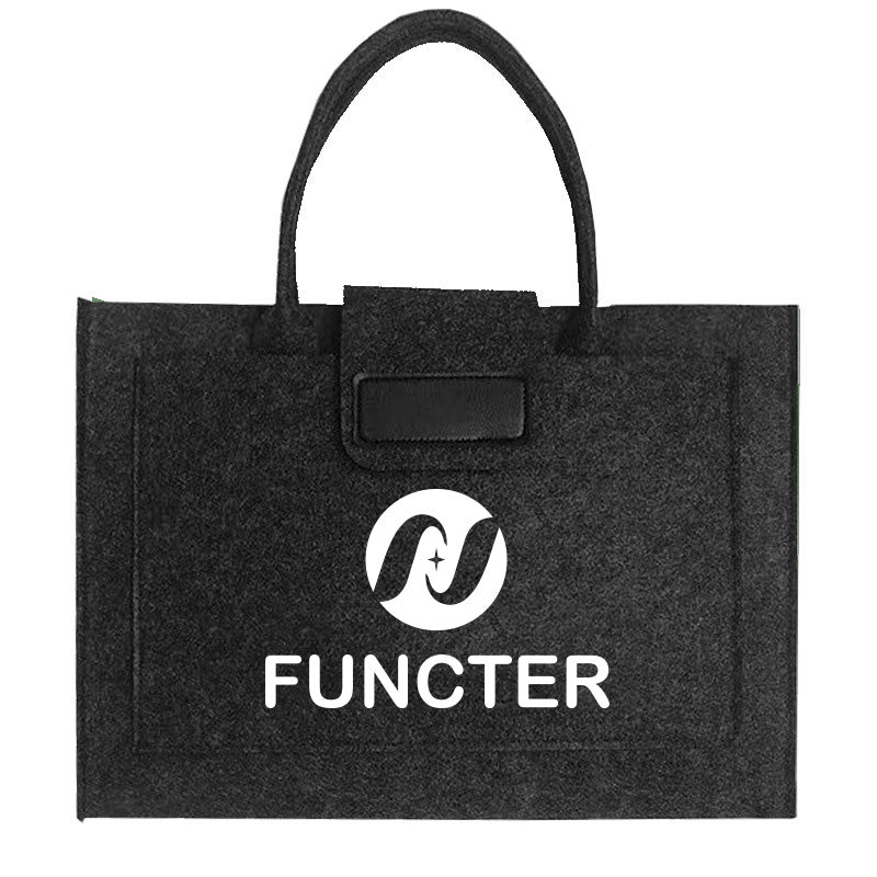 170g Lightweight Felt Tote Bag, Reusable Synthetic Fiber Felt Handbag
