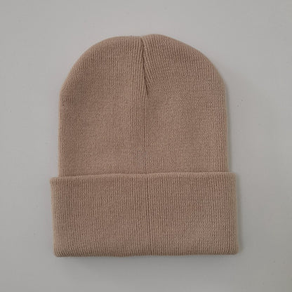 Unisex Adult Knit Cuffed Beanie Hat - Stretchy Warm Winter Cap - Tightly-Knitted Acrylic Beanie Hat