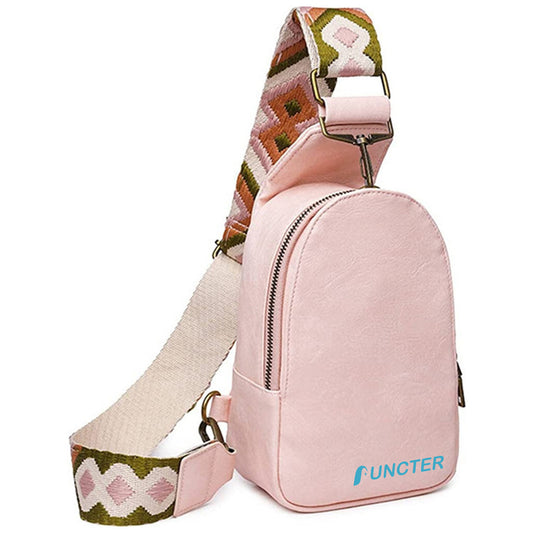 Women Vintage PU Chest Bag Crossbody Bag